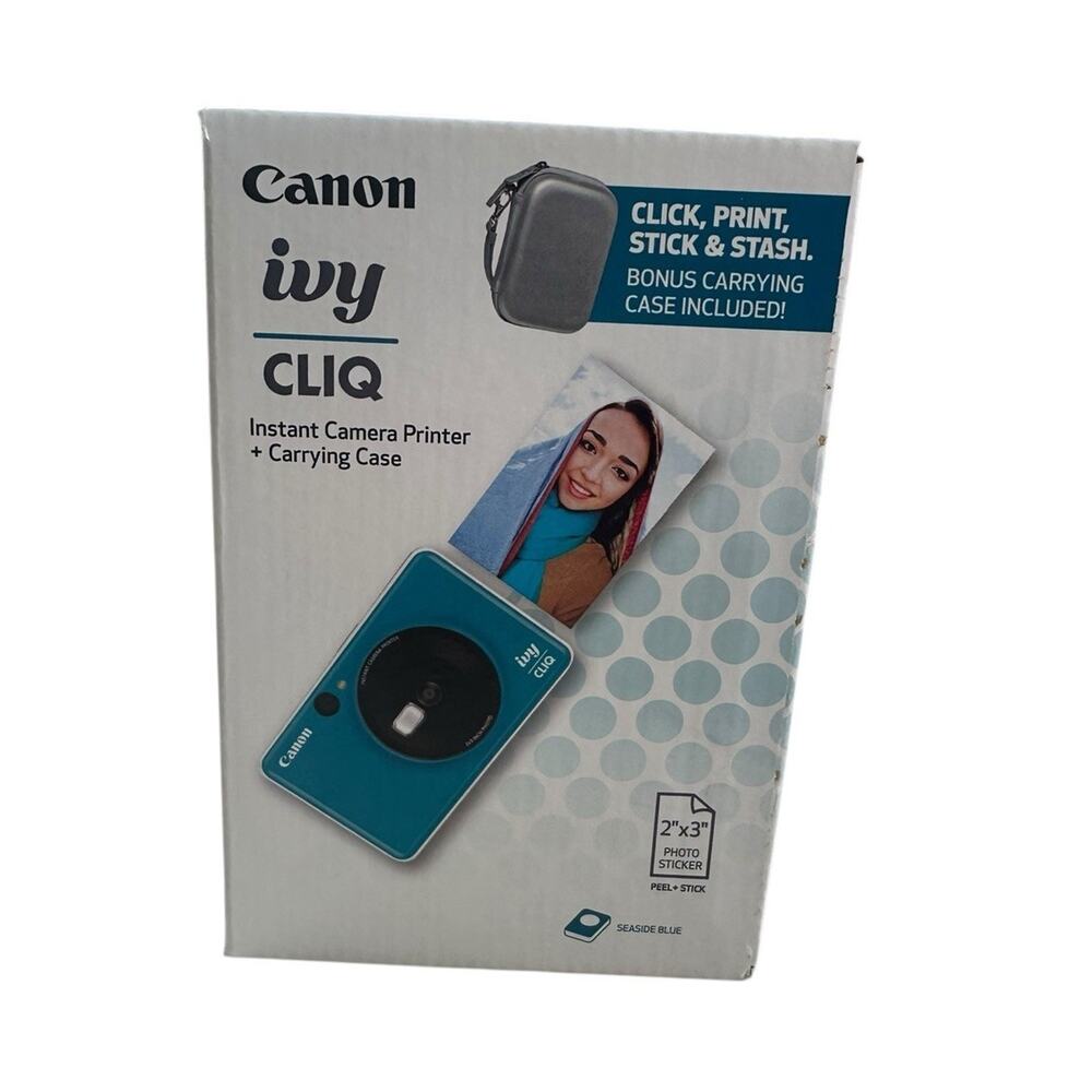 Canon Ivy CLIQ+ Instant Camera Printer Seaside Blue New Sealed